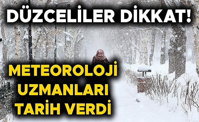 DÜZCE’DE SON 10 YILIN EN YOĞUN KAR YAĞIŞI GÖRÜLECEK