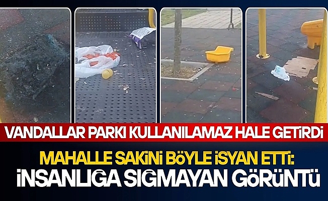 MAHALLE SAKİNİ BÖYLE İSYAN ETTİ: İNSANLIĞA SIĞMAYAN GÖRÜNTÜ