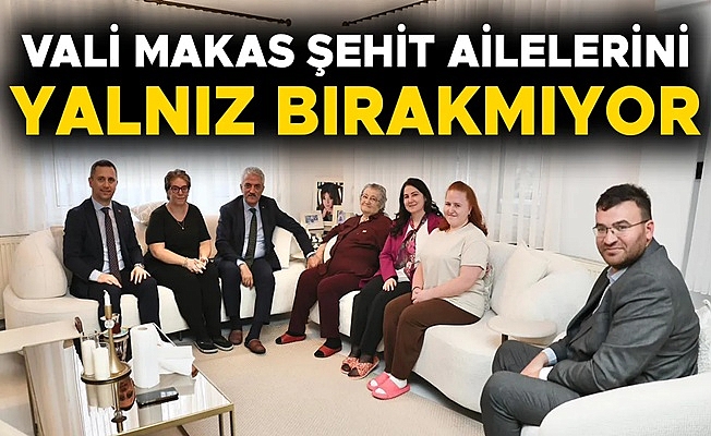 EŞİ İLE BİRLİKTE ŞEHİT POLİS MEMURUNUN AİLESİNİ ZİYARET ETTİ