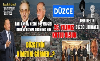 DÜZCE İLÇEYKEN SAHİPLİ, İL OLUNCA SAHİPSİZ KALDI!