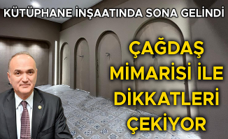 BAŞKAN ÖZLÜ KÜTÜPHANENİN İNŞAATINI ÜSTLENEN İŞ İNSANINA TEŞEKKÜR ETTİ