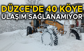 DÜZCE İL ÖZEL İDARESİ EKİPLERİ KARLA MÜCADELE ÇALIŞMLARINI SÜRDÜRÜYOR