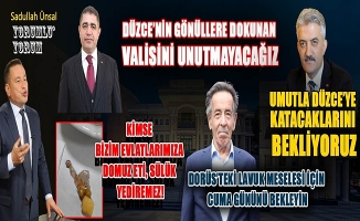 DÜZCE’DE DEVLET AKLI İLE MİLLETİ BULUŞTURAN VALİ SELÇUK ASLAN