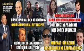 DÜZCE’YE MENFAAT İÇİN GELDİLER HİZMET İÇİN DEĞİL!