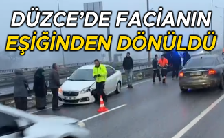 TERS ŞERİDE GİREN OTOMOBİL BİR BAŞKA ARACA ÇARPTI