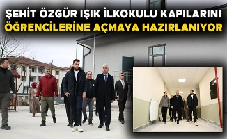 VALİ MAKAS OKUL İNŞAATINDA İNCELEMELERDE BULUNDU