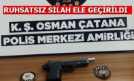 RUHSATSIZ SİLAH ELE GEÇİRİLDİ