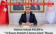 VALİ ASLAN'DAN ANMA MESAJI