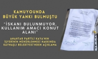 “İSKANI BULUNMUYOR, KULLANIM AMACI KONUT ALANI”