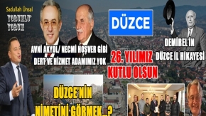 DÜZCE İLÇEYKEN SAHİPLİ, İL OLUNCA SAHİPSİZ KALDI!