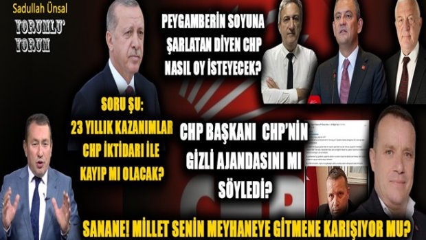 CHP’Lİ BAŞKANDAN HZ. PEYGAMBERE ALENİ HAKARET!