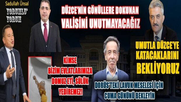 DÜZCE’DE DEVLET AKLI İLE MİLLETİ BULUŞTURAN VALİ SELÇUK ASLAN